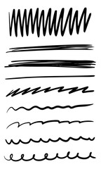 手書きのラインマーカーセット