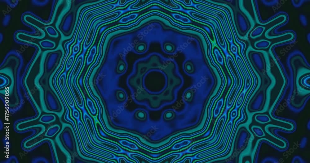 Wall mural a dynamic tunnel video loop showcases swirling patterns and vivid colors that create an immersive an