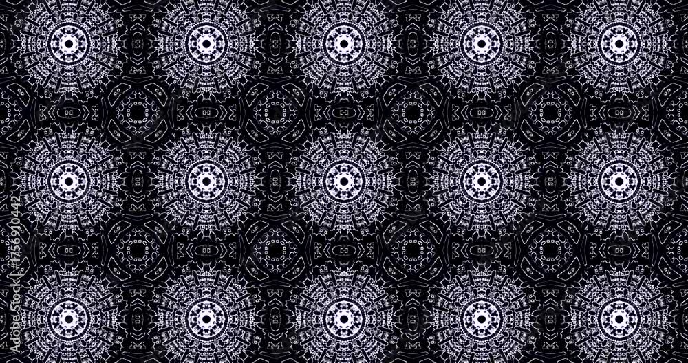 Wall mural this seamless looping tunnel video vj loop creates a captivating visual experience. the intricate pa