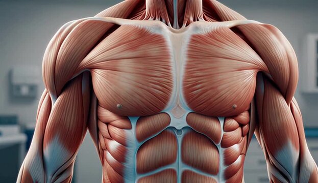Muscular System 3D Animation &ndash; Realistic Human Muscle Anatomy in Motion