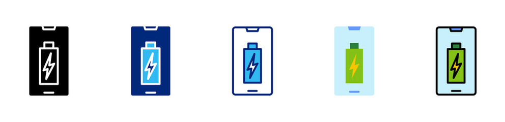 Obraz premium battery multi style icon