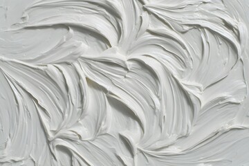 Obraz premium Textured White Plaster Creates An Abstract Form