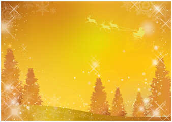 美しく輝くクリスマスの背景素材