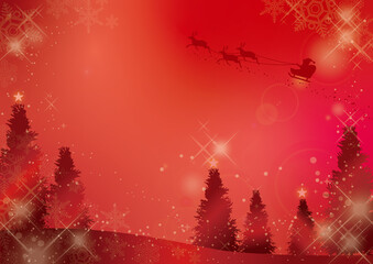 美しく輝くクリスマスの背景素材