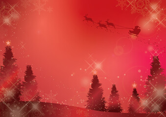 美しく輝くクリスマスの背景素材