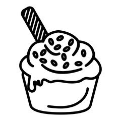 Outline Birthday Element