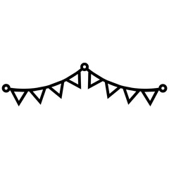 Outline Birthday Element