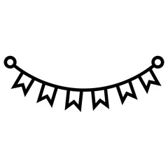Outline Birthday Element