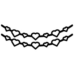 Outline Birthday Element