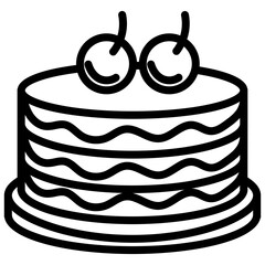Outline Birthday Element