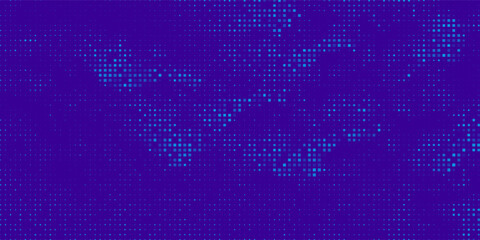 Blue Tech Finance Fintech Background Abstract Pixel Pattern. Abstract Business Tech Science Eps10