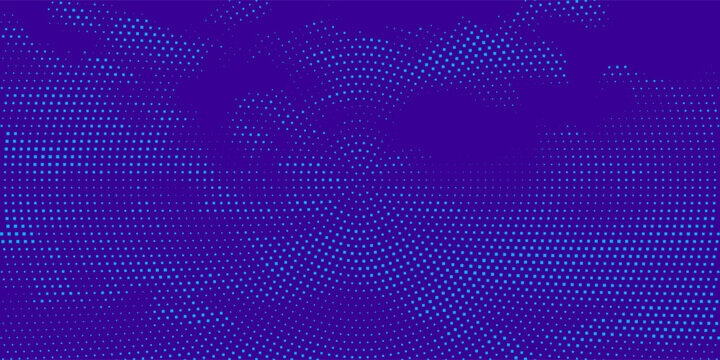 3D blue techno background. Big data visualization on dark space with dotted lines shape effect decoration. Modern graphic design element dots circle style concept for flyer, card, or brochure cover