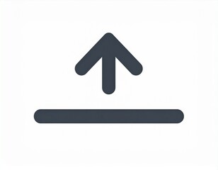 Minimal upload arrow icon