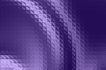 Arched tiers of crystalline blocks sweep across violet tones, producing a curved, reflective surface with soft highlights and shadow.