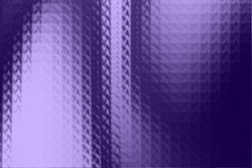 Layered arches of crystalline blocks sweep across violet tones, forming a curved, reflective surface with soft highlights and shadows.