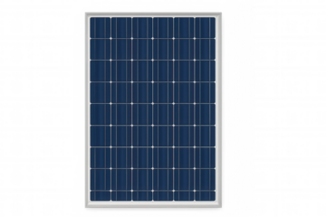 Solar panel generating clean electricity, energy technology for renewable power on transparent background