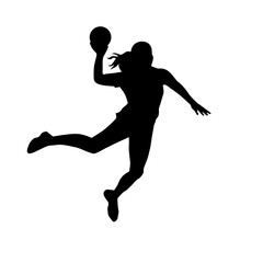 handball player silhouette