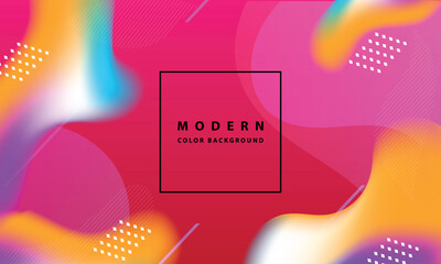 Modern Abstract Colorful Fluid Background with Gradient Shapes and Dynamic Elements