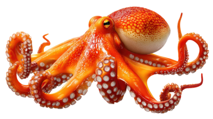 Oceanic Marvel: Captivating image of an octopus, showcasing its intricate form and vibrant colors. Delve into the marine wonders with this exceptional cephalopod.