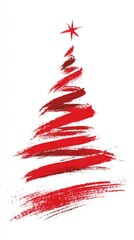 Snow-Covered Pine Tree Illustration