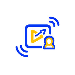 Live streaming video green screen, online broadcast, remote viewer engagement, digital access