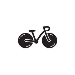 bicycle icon on white background