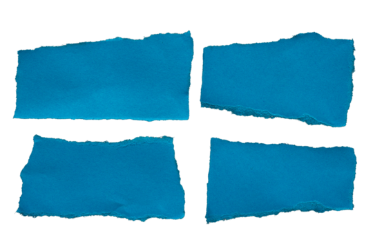 PNG Ripped blue paper torn edges with transparent background paper tear