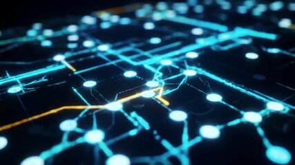 digital network connection lines data flow abstract technology - Powered by Adobe