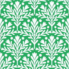 floral seamless pattern leaves line drawing pattern frame border folk ornament ornate