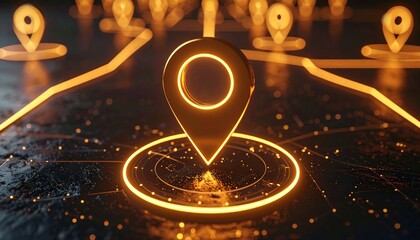 Digital Navigation Network: Abstract Location Pointers with Illuminated Pathfinding