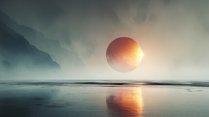 Game background: Surreal Glowing Planet