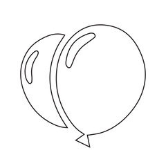 Party Balloons Outline