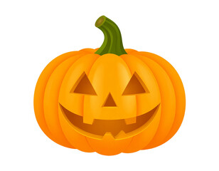 Happy halloween bright vector illustration. pumpkin jack-o-