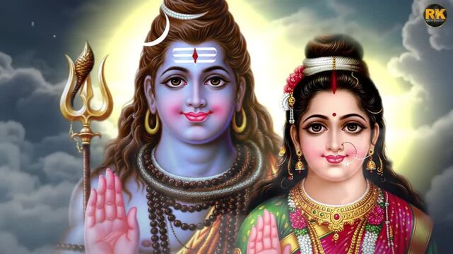 lord shiva and goddess parvati divine hindu deities