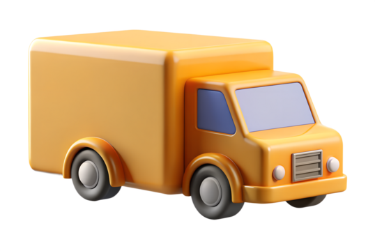 delivery truck minimal line icon