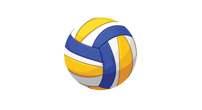 Volleyball Vector Illustration - Sport Ball Icon and Logo Design Volleyball Ball Vector Design for Sport and Template Team Logo