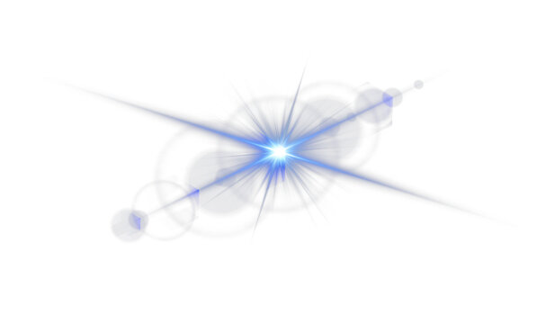 Radiant blue glow PNG with sparkling rays and luminous flares. Dynamic highlights add elegance and futuristic energy. Ideal for abstract visuals, digital design, or neon compositions.