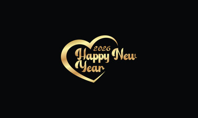 2026 happy new year logo text design set 2026 number design template collection