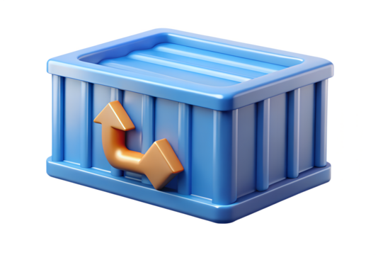 container icon with arrows