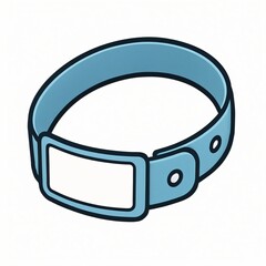 Medical Wristband Cartoon Icon Isolated on White Background