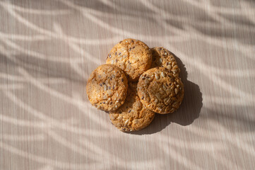 Oatmeal cookies with cereal