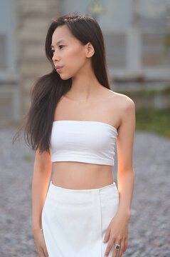 Pretty young asian woman