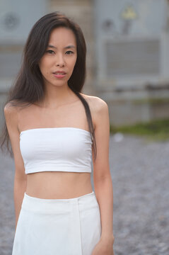 Pretty young asian woman