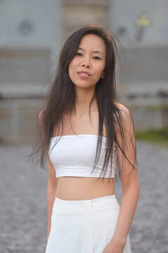 Pretty young asian woman