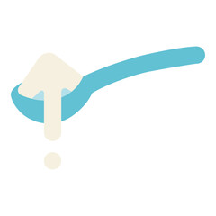 spoon full of sugar icon flat icon