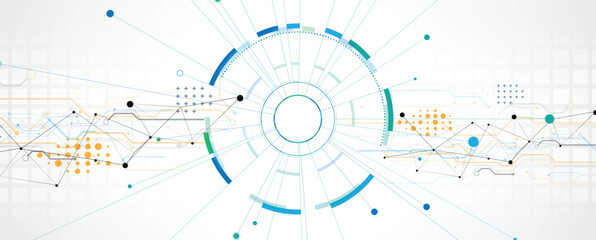 Abstract scientific circuit technology concept board background