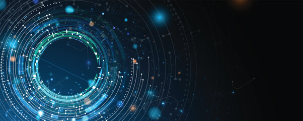 Abstract scientific circuit technology concept board background