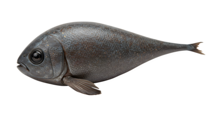 Moody blue bronze fish sculpture shows detailed textures, ideal for art enthusiasts, museum promotions, and educational materials.