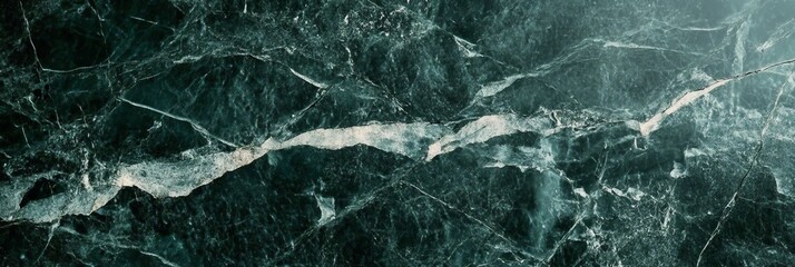 Fototapeta premium Elegant Dark Green Textured Marble Surface with Sophisticated Stone Veins and Luxurious Patterns
