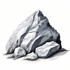 an AI Image Generator, Close-up Illustration of Realistic Rough Rock Texture